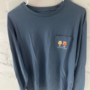 Vineyard Vines Men's Blue Beer Festive Shirt